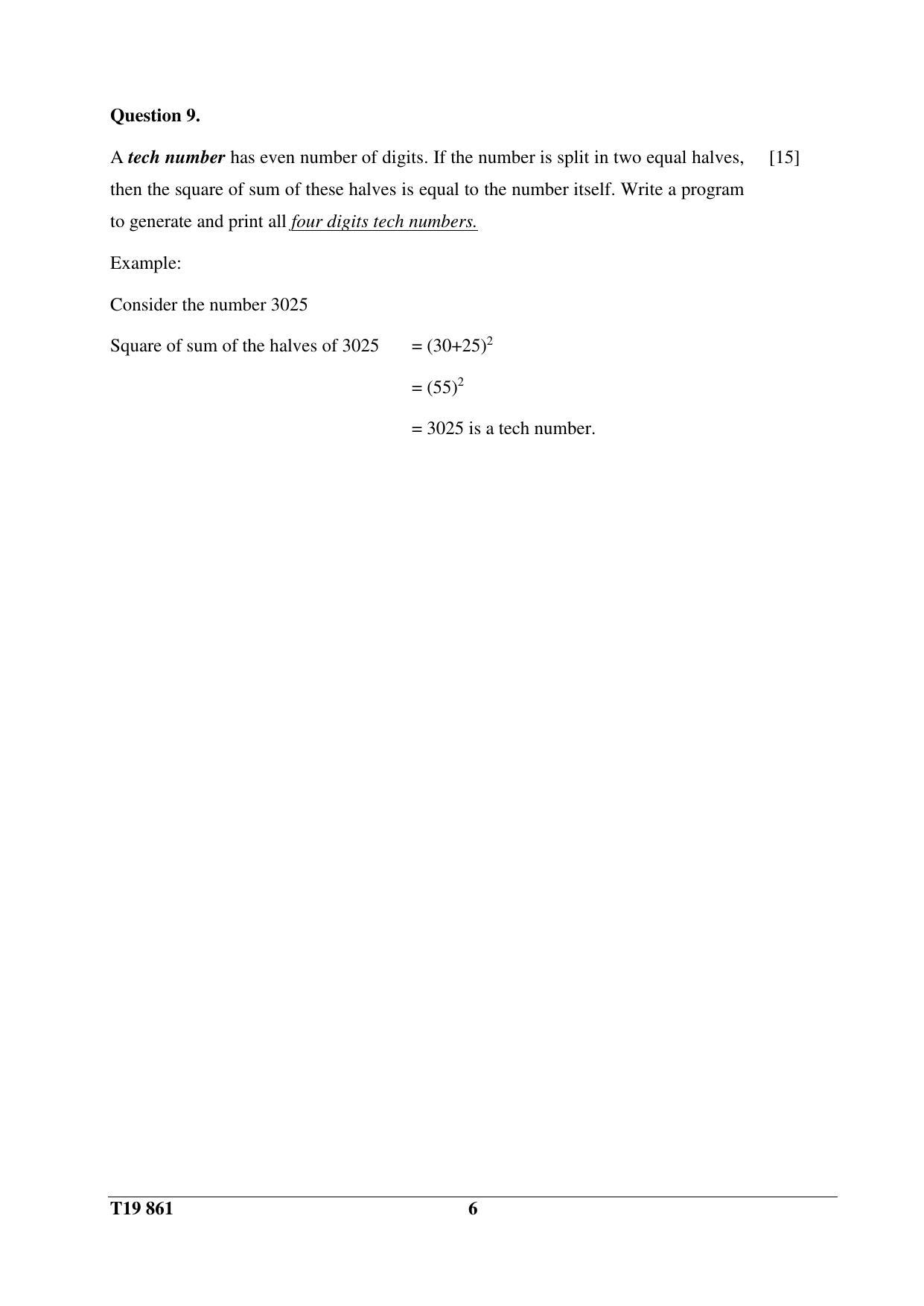 ICSE Class 10 Computer Applications 2019 Question Paper - Page 6