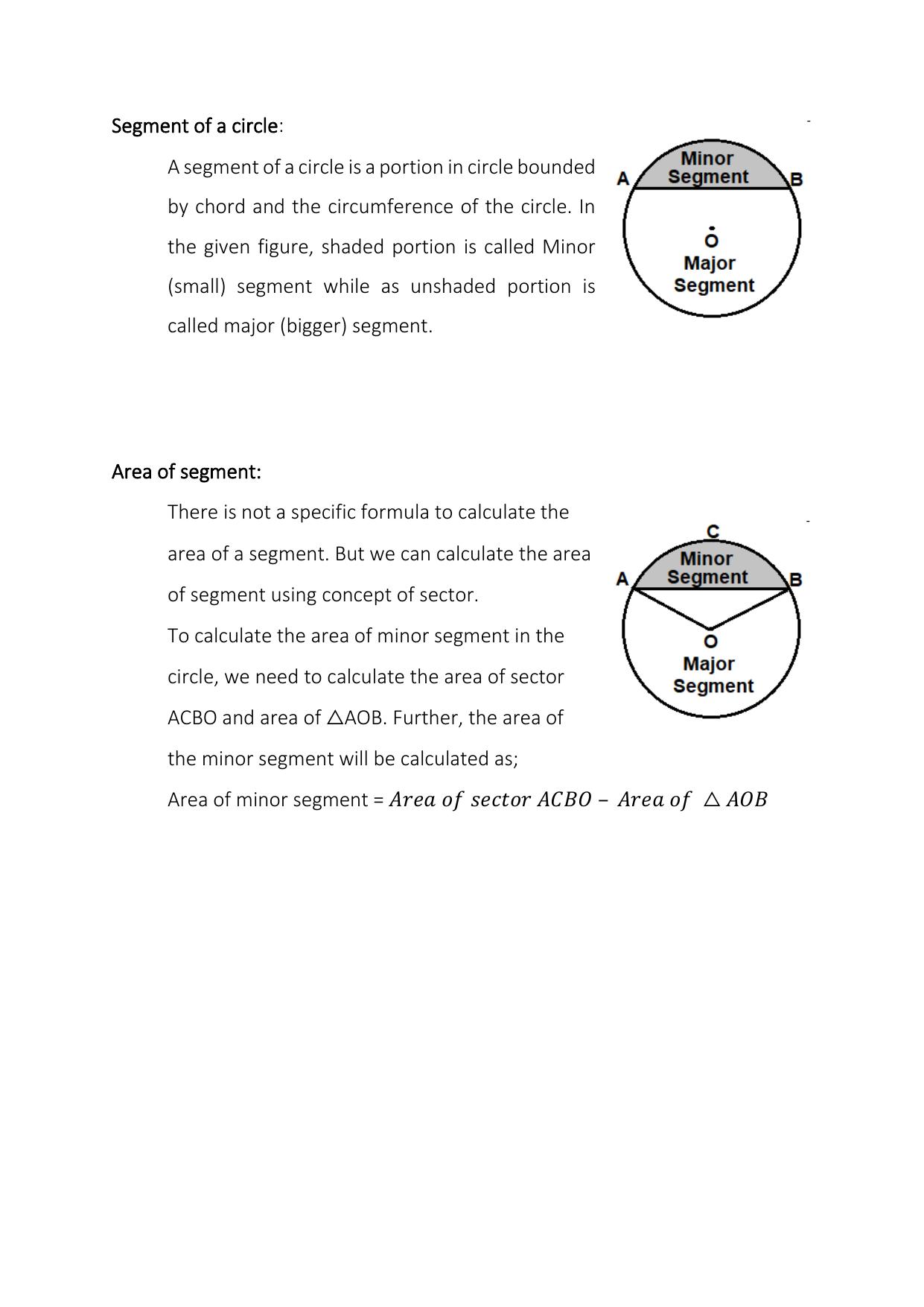 JKBOSE Class 10 Maths: Chapter 12th Area related to Circles Question Bank - Page 3