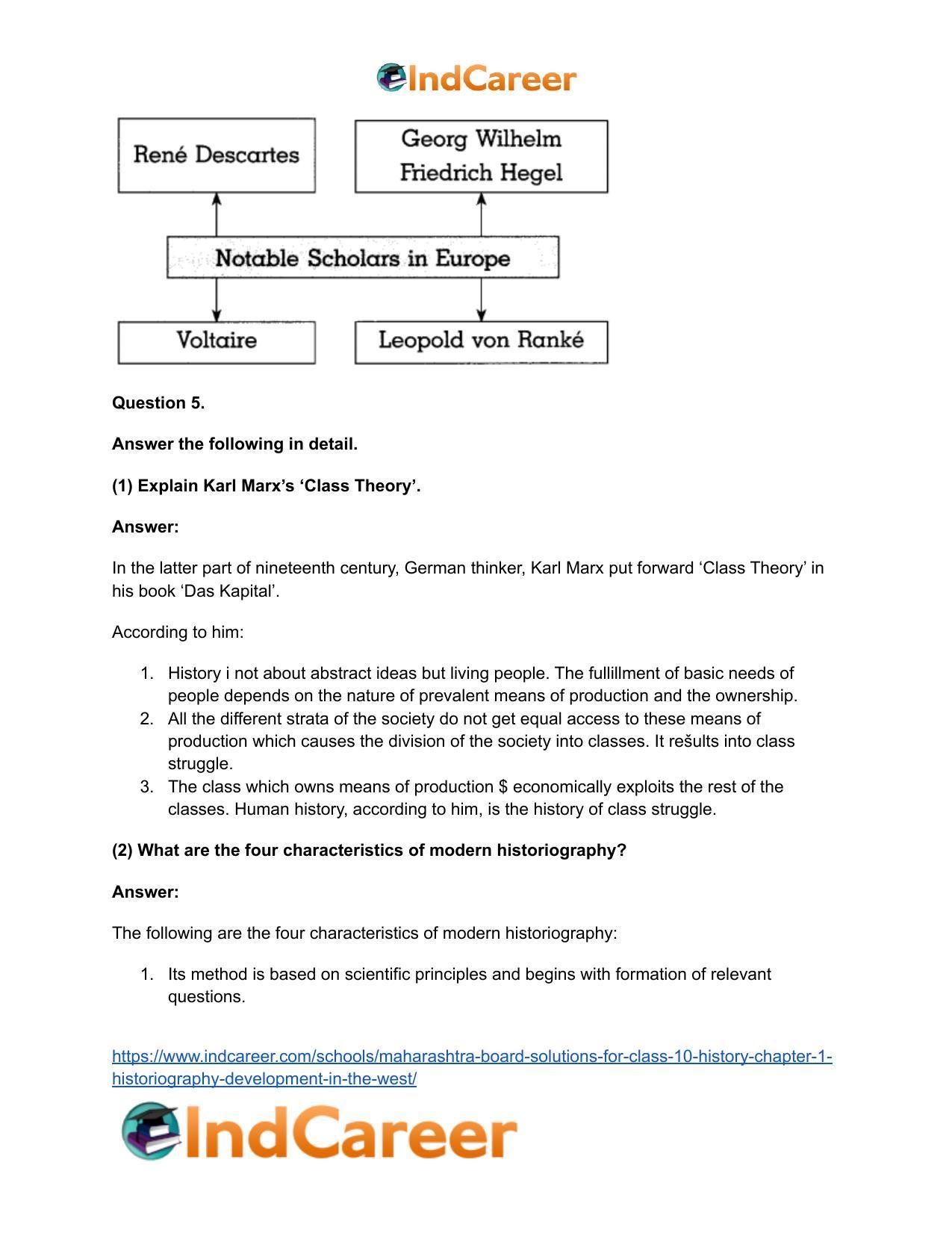 Maharashtra Board Solutions for Class 10- History: Chapter 1- Historiography Development in the West - Page 6