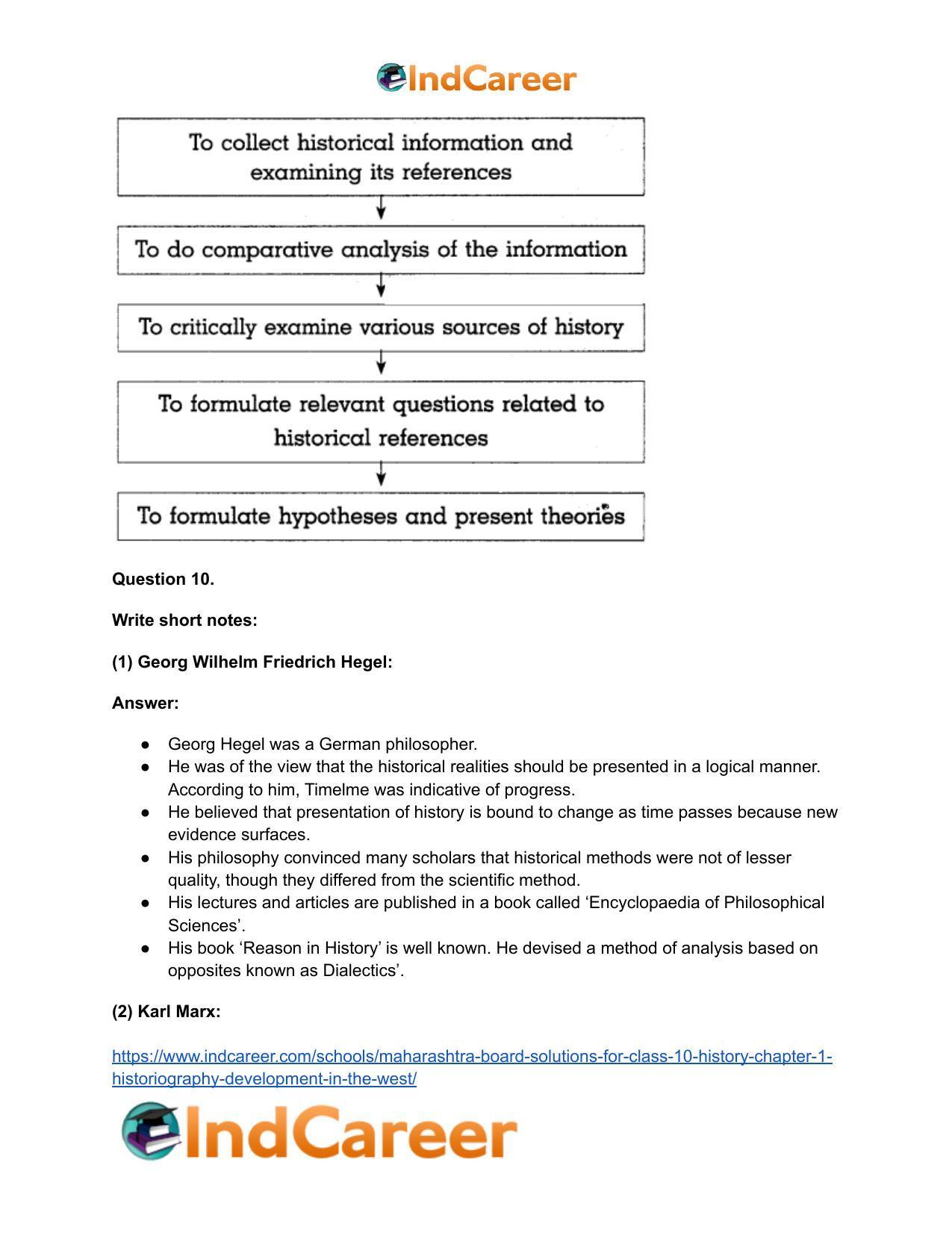 Maharashtra Board Solutions for Class 10- History: Chapter 1- Historiography Development in the West - Page 16