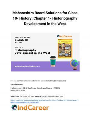 Maharashtra Board Solutions for Class 10- History: Chapter 1- Historiography Development in the West