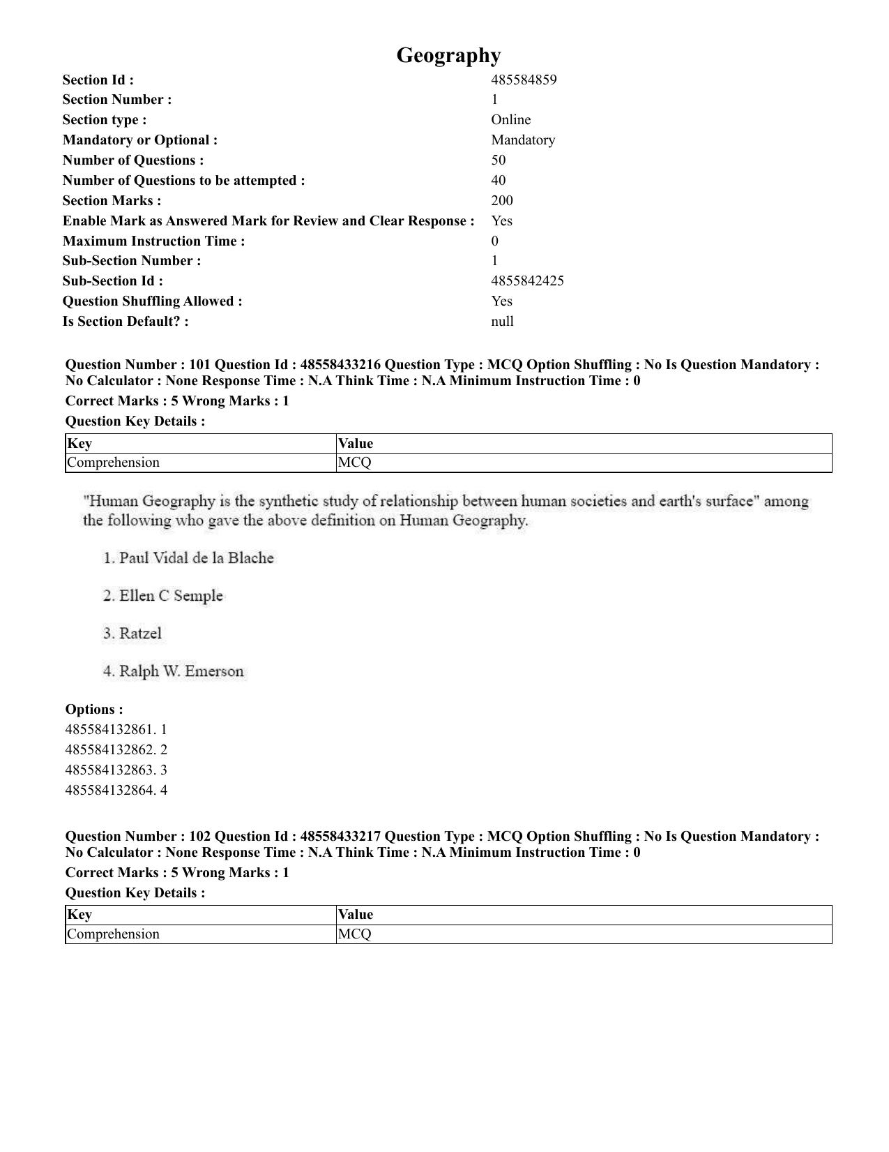 CUET 2023 English Punjabi Shift 1 Question Papers - 18 June 2023 - Page 97