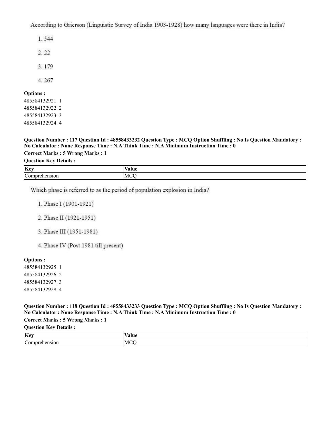 CUET 2023 English Punjabi Shift 1 Question Papers - 18 June 2023 - Page 105