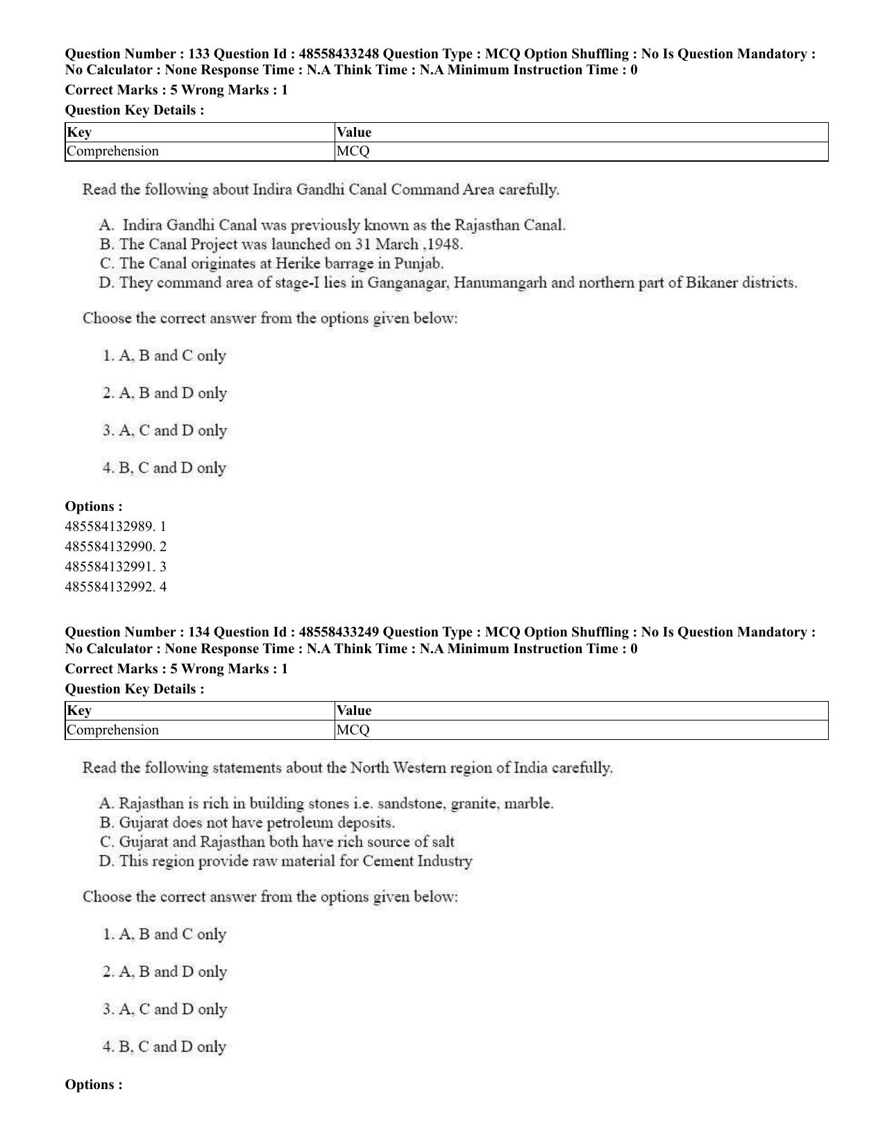 CUET 2023 English Punjabi Shift 1 Question Papers - 18 June 2023 - Page 114