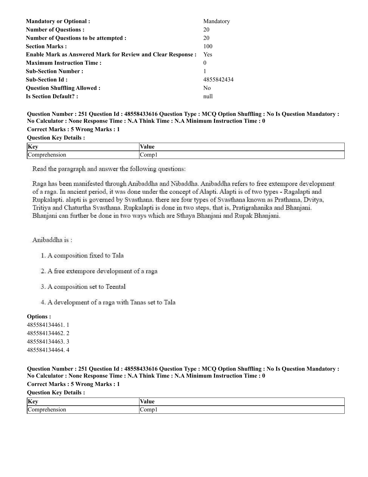CUET 2023 English Punjabi Shift 1 Question Papers - 18 June 2023 - Page 213