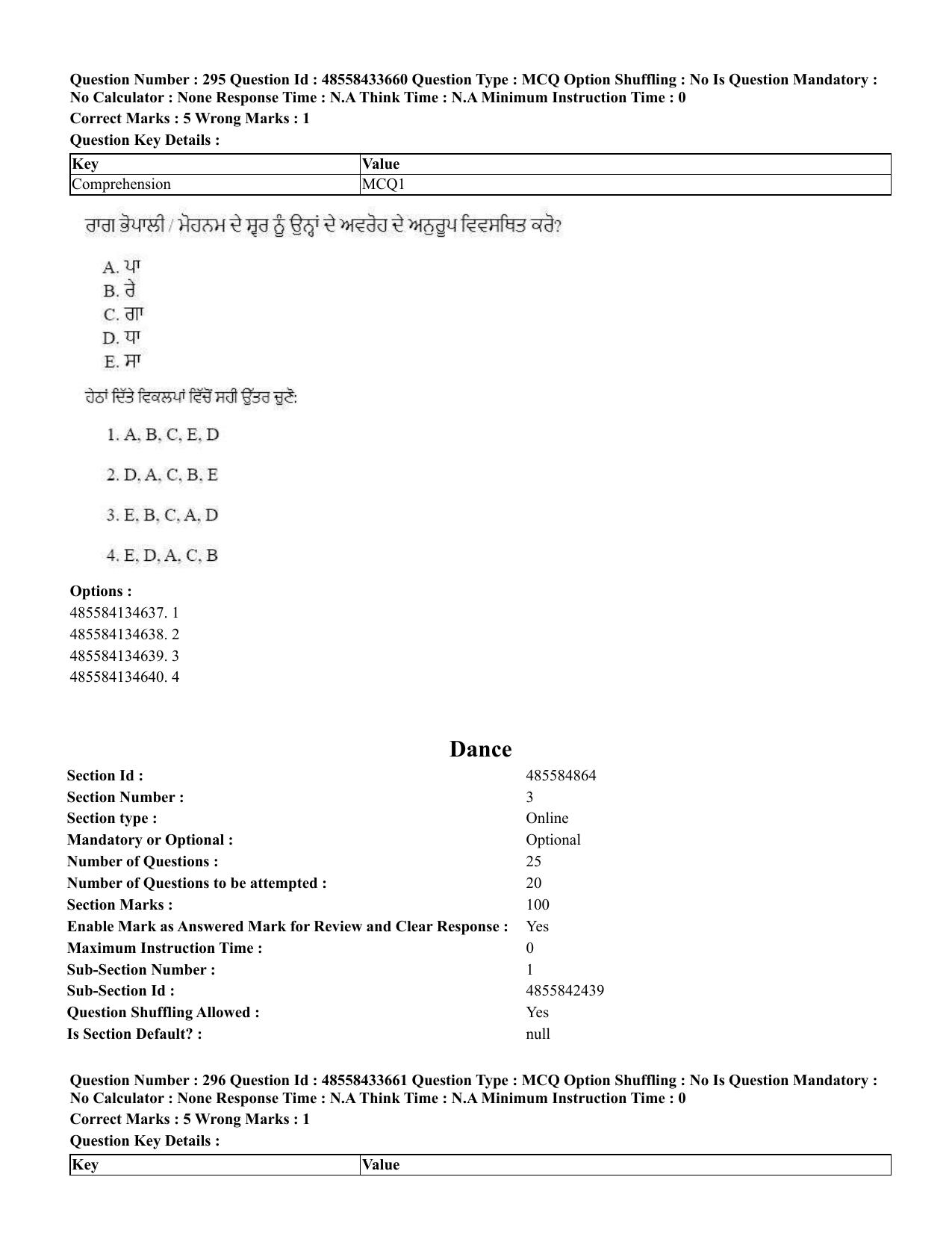 CUET 2023 English Punjabi Shift 1 Question Papers - 18 June 2023 - Page 270