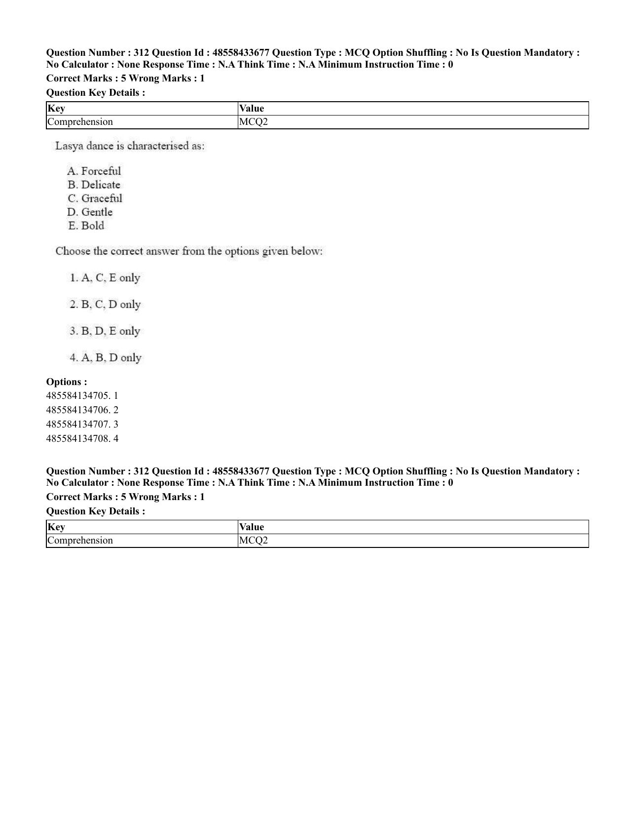 CUET 2023 English Punjabi Shift 1 Question Papers - 18 June 2023 - Page 287