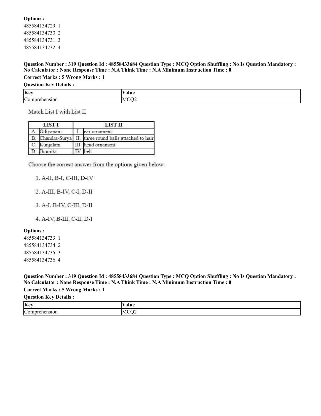 CUET 2023 English Punjabi Shift 1 Question Papers - 18 June 2023 - Page 296