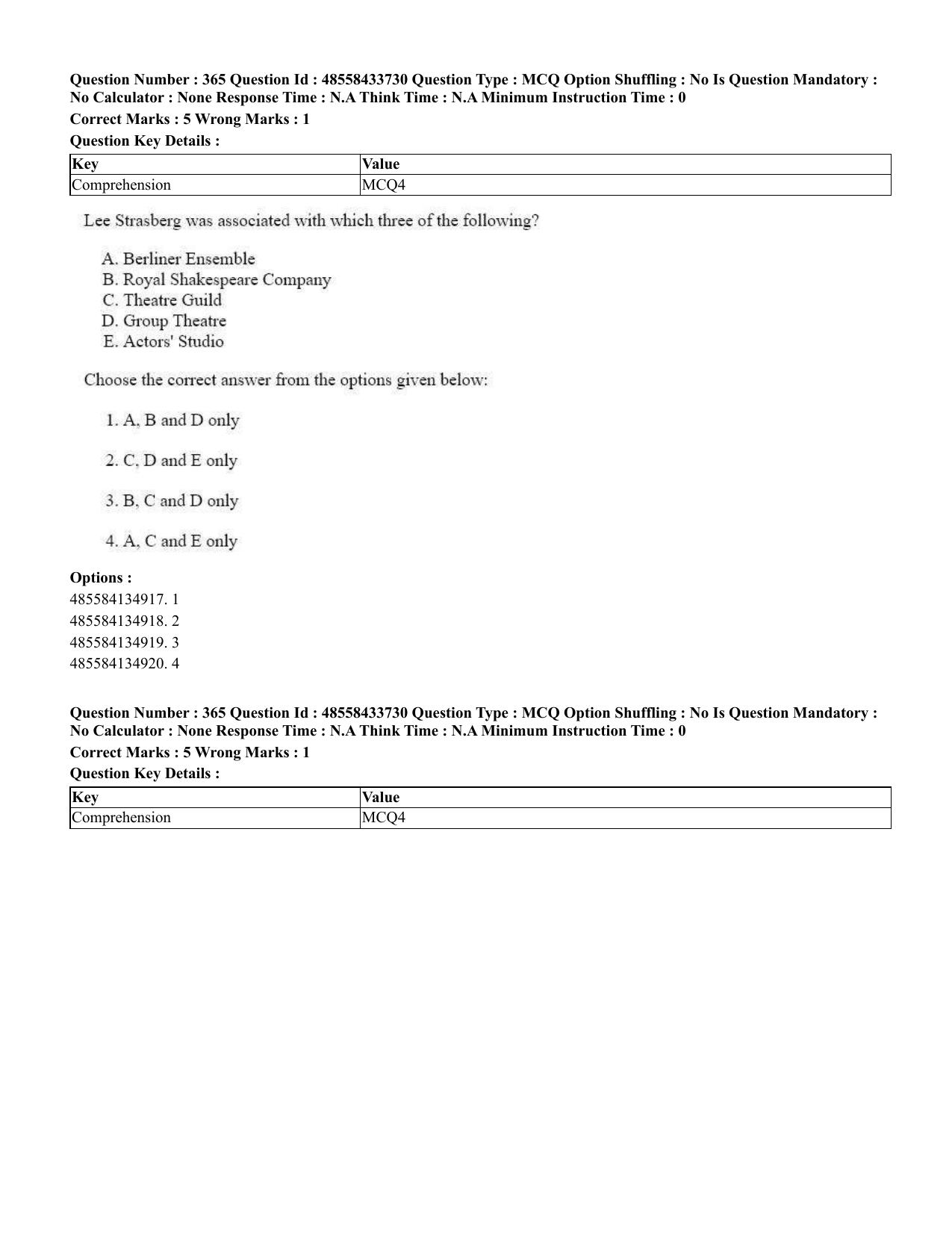 CUET 2023 English Punjabi Shift 1 Question Papers - 18 June 2023 - Page 346