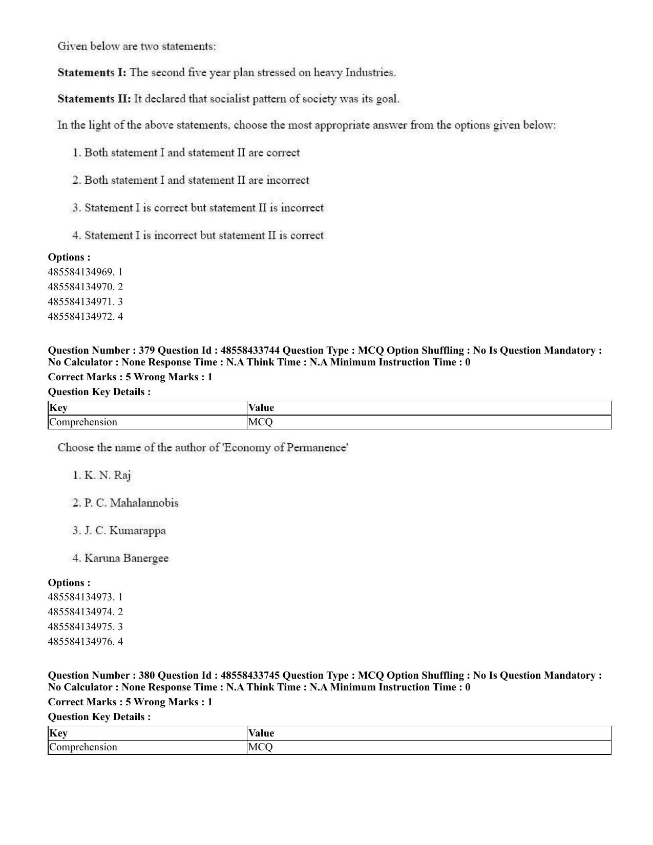 CUET 2023 English Punjabi Shift 1 Question Papers - 18 June 2023 - Page 358
