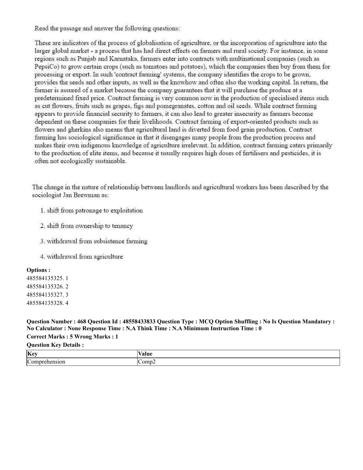 CUET 2023 English Punjabi Shift 1 Question Papers - 18 June 2023 - Page 408
