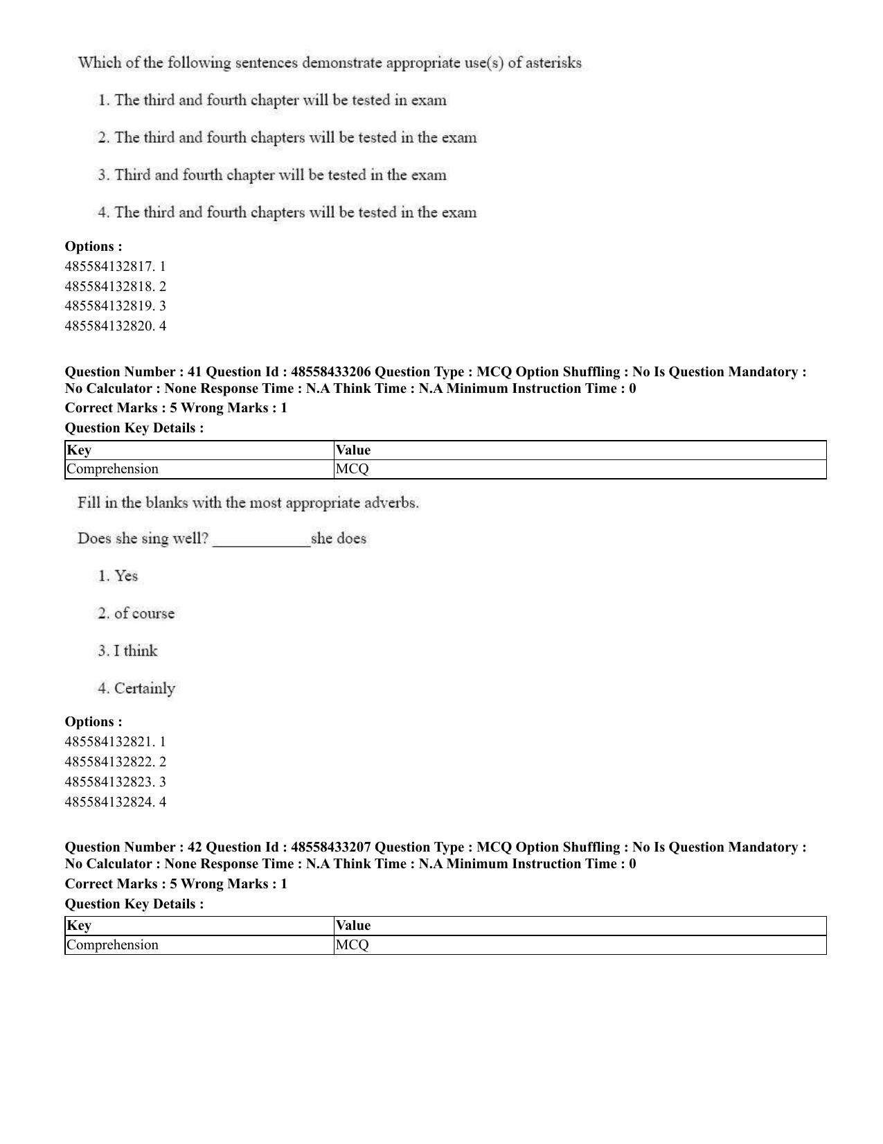 CUET 2023 English Tamil Shift 1 Question Papers - 18 June 2023 - Page 28