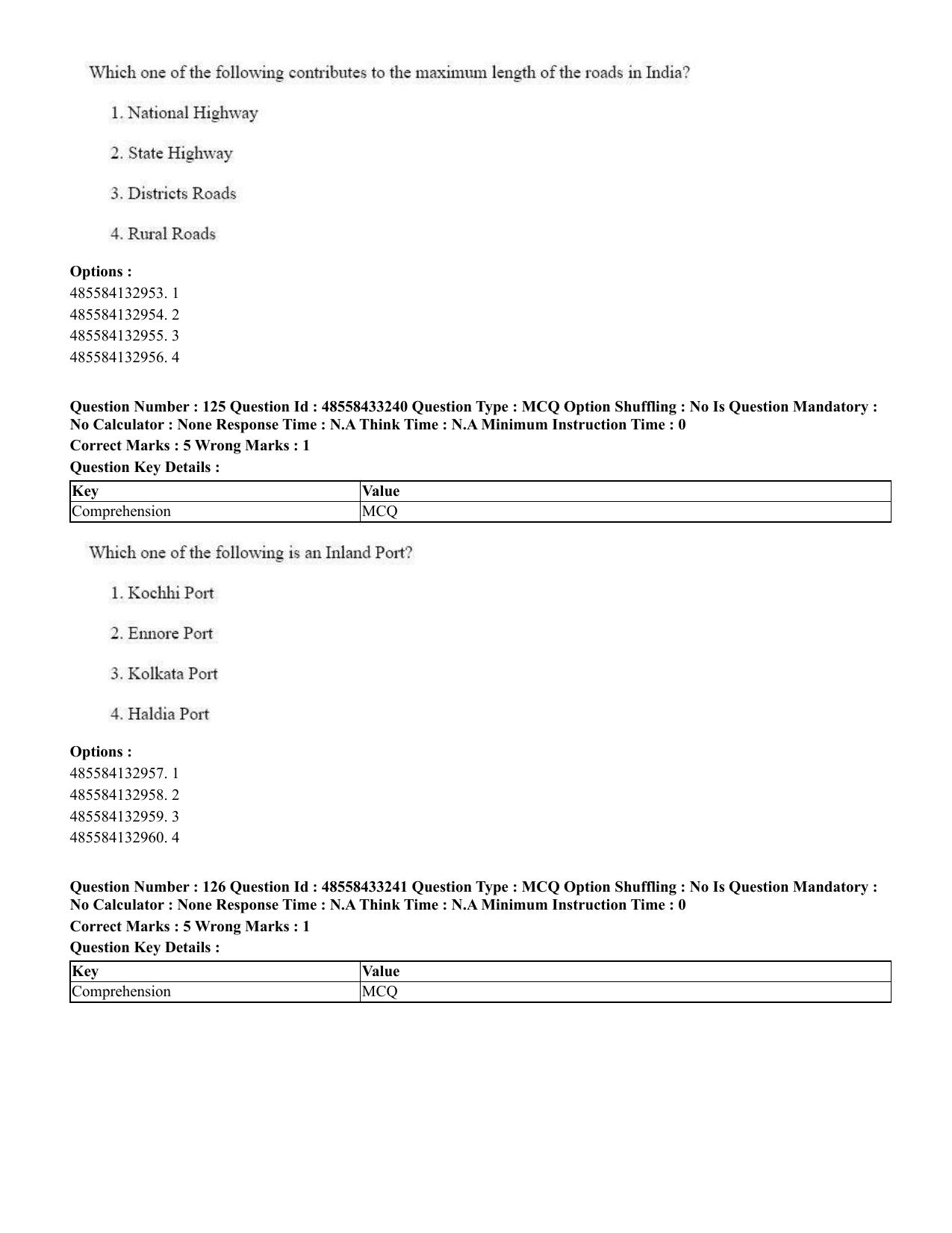 CUET 2023 English Tamil Shift 1 Question Papers - 18 June 2023 - Page 112