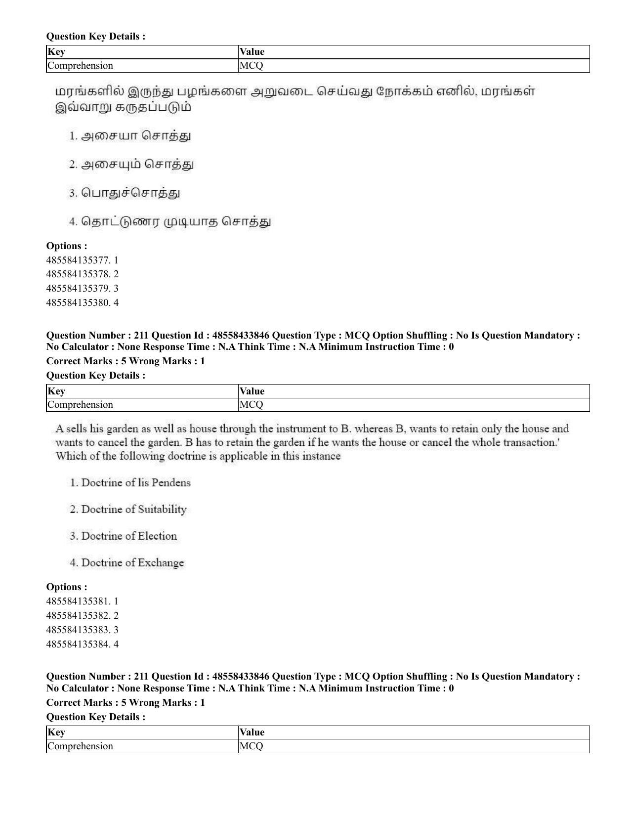 CUET 2023 English Tamil Shift 1 Question Papers - 18 June 2023 - Page 170