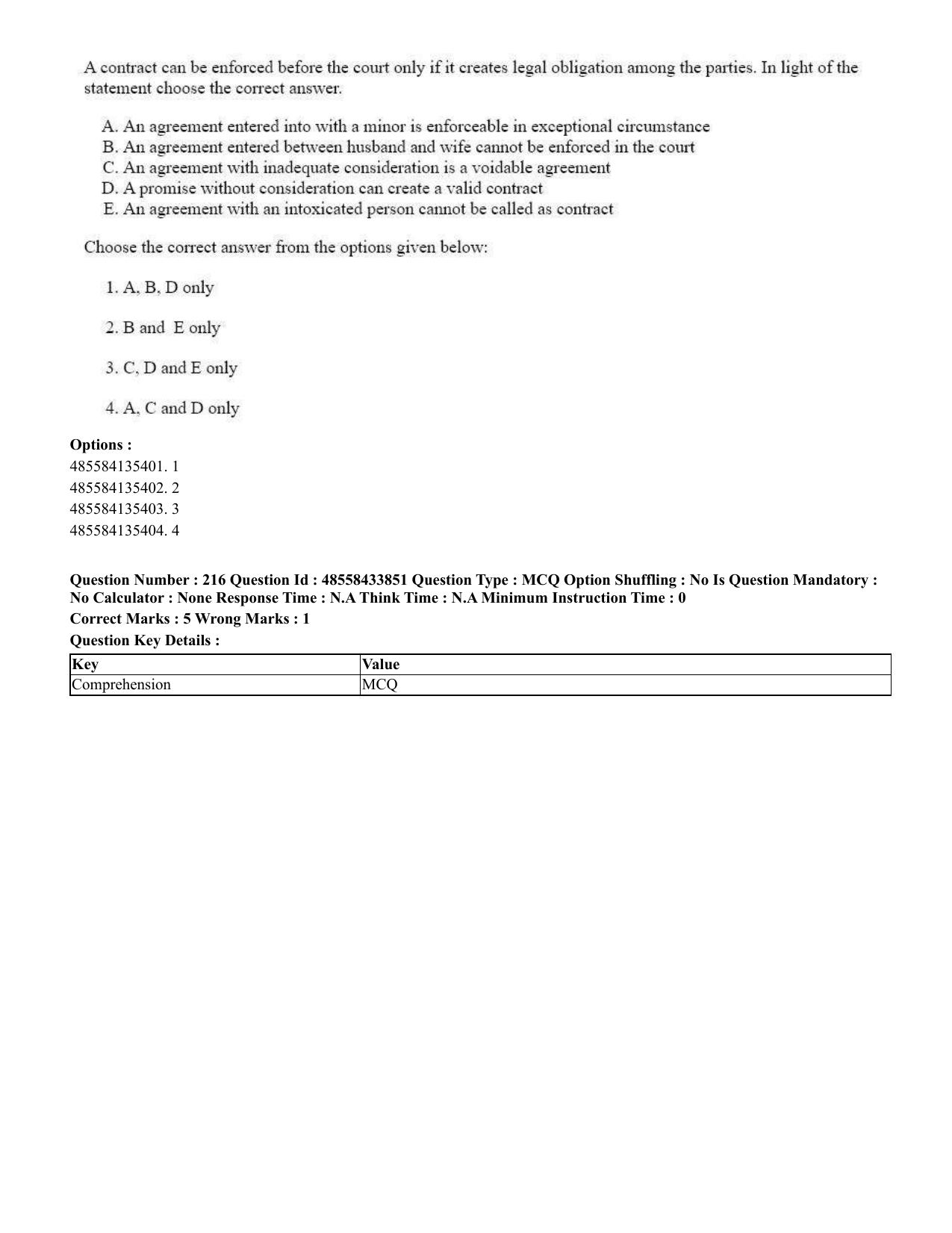 CUET 2023 English Tamil Shift 1 Question Papers - 18 June 2023 - Page 176