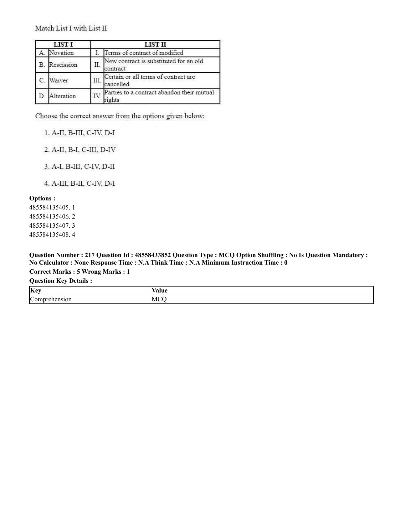 CUET 2023 English Tamil Shift 1 Question Papers - 18 June 2023 - Page 178