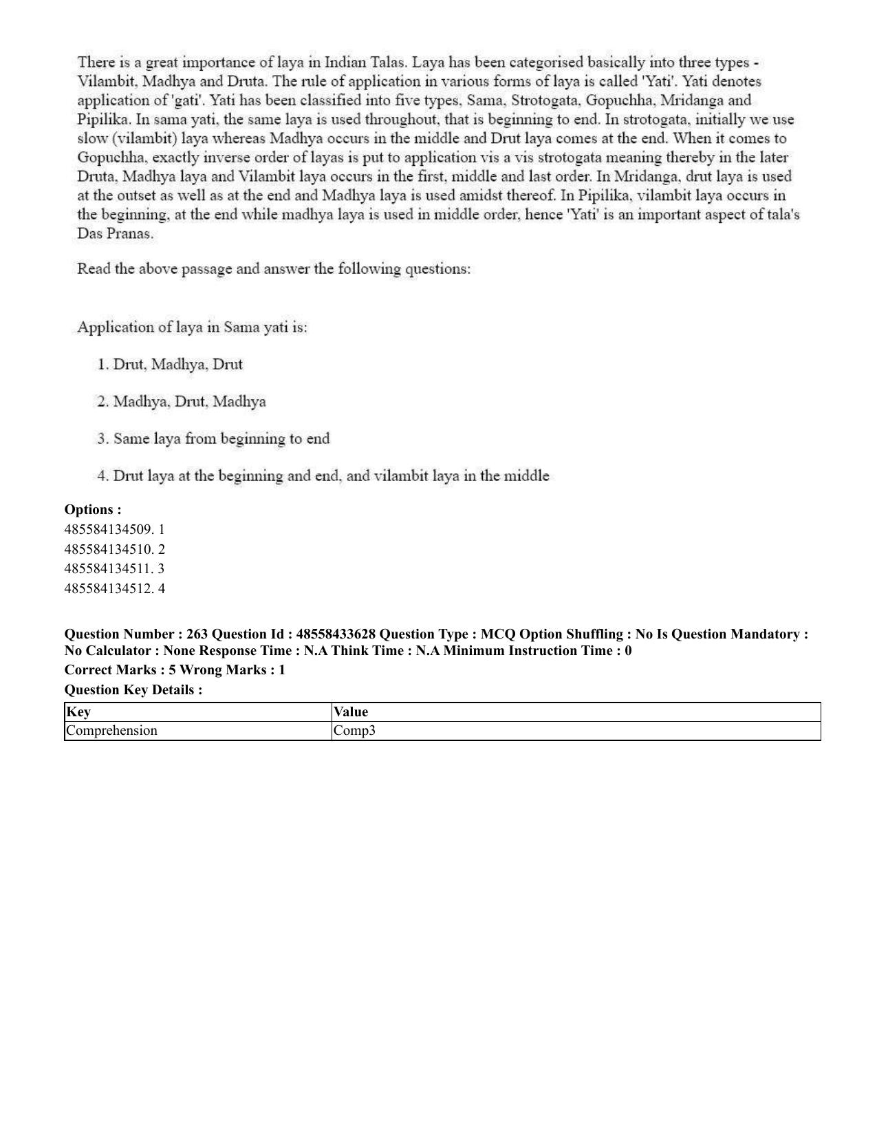 CUET 2023 English Tamil Shift 1 Question Papers - 18 June 2023 - Page 241