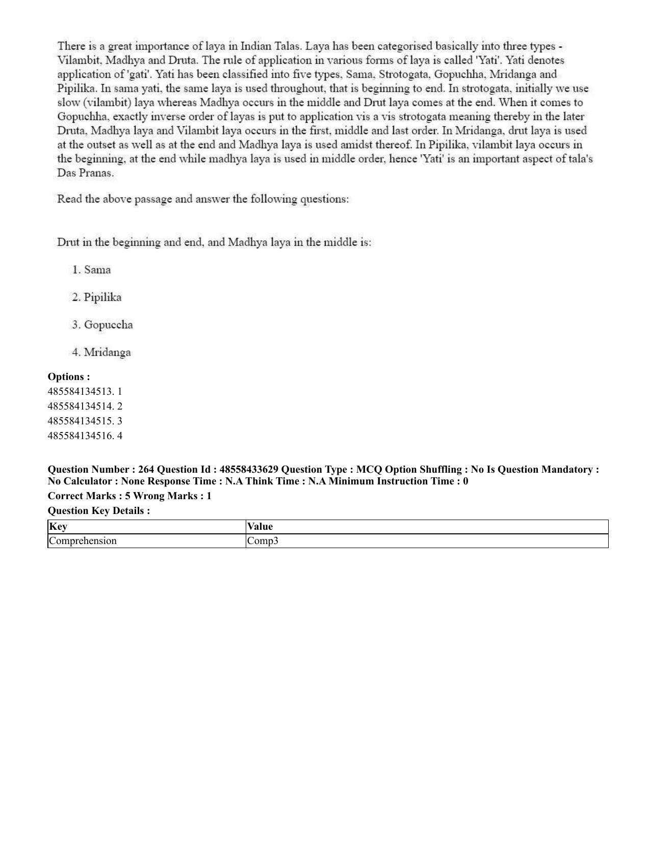 CUET 2023 English Tamil Shift 1 Question Papers - 18 June 2023 - Page 243