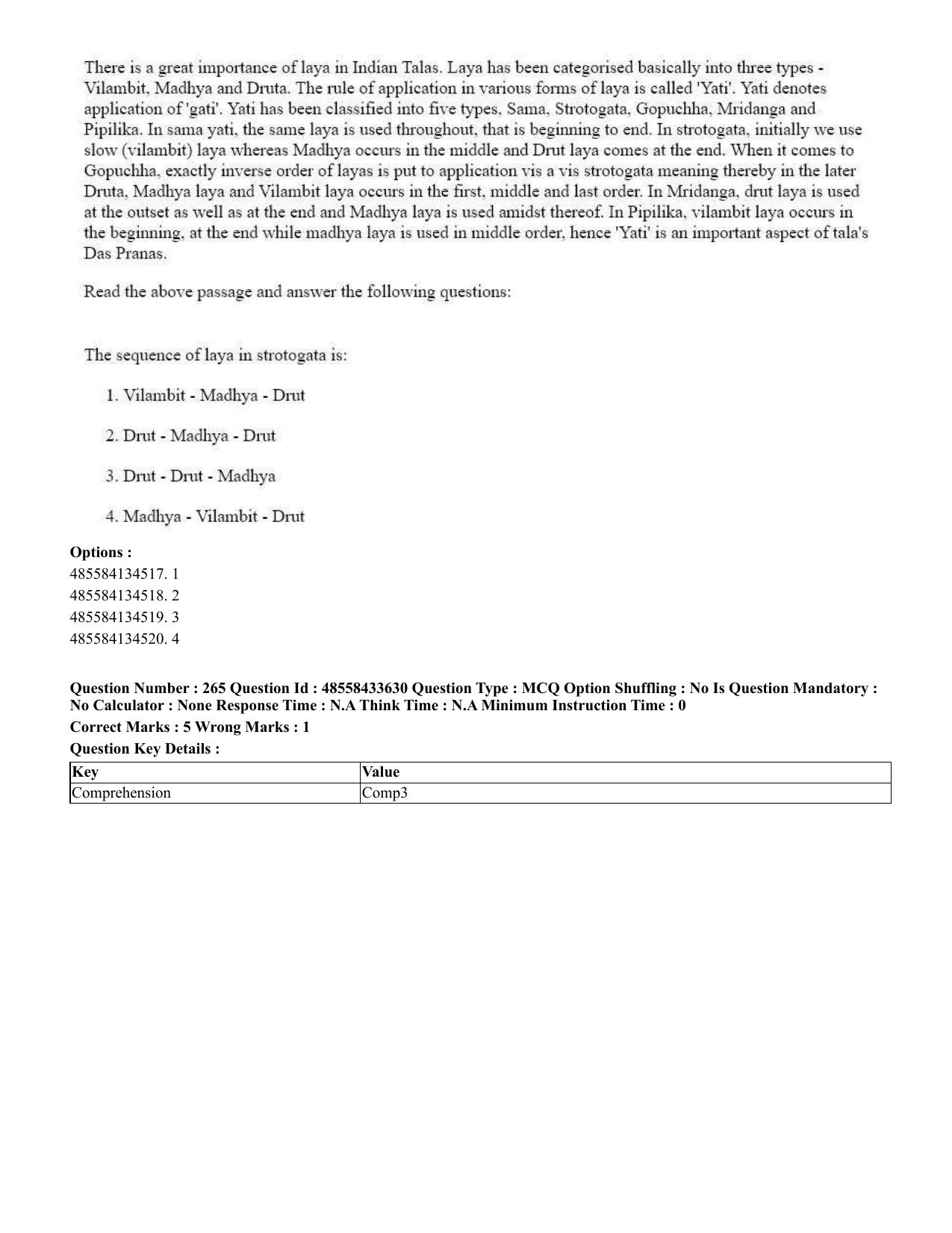 CUET 2023 English Tamil Shift 1 Question Papers - 18 June 2023 - Page 245