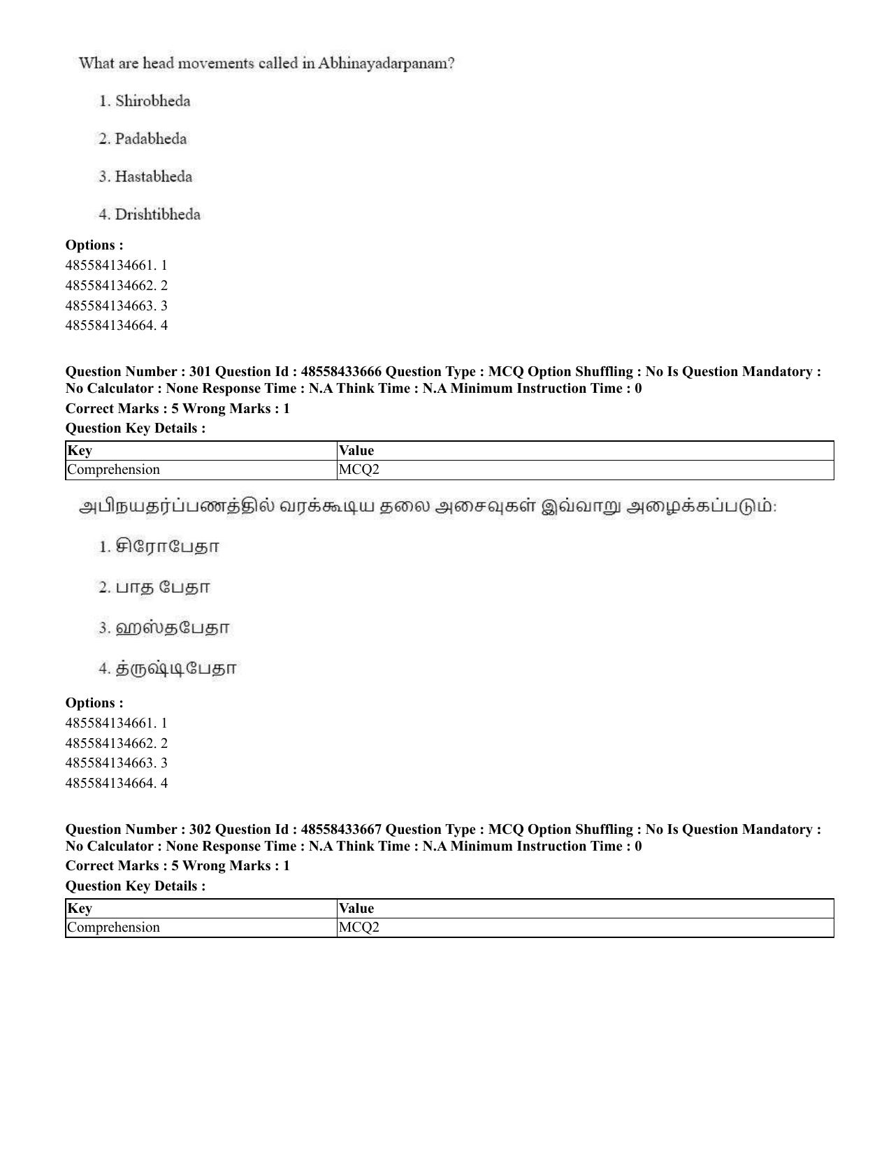 CUET 2023 English Tamil Shift 1 Question Papers - 18 June 2023 - Page 290
