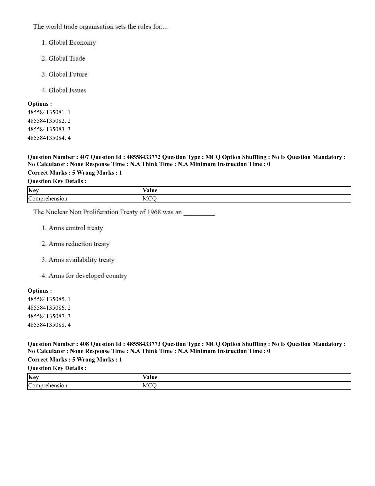 CUET 2023 English Tamil Shift 1 Question Papers - 18 June 2023 - Page 386