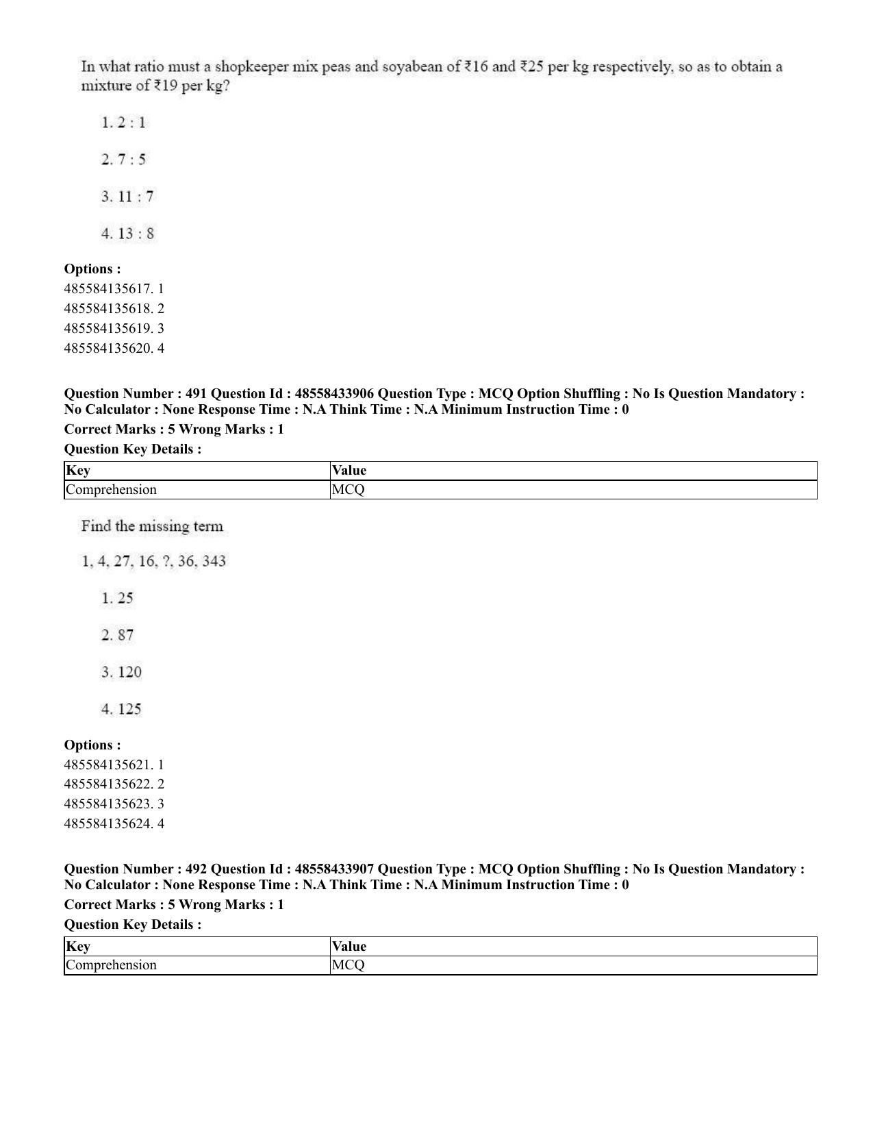 CUET 2023 English Tamil Shift 1 Question Papers - 18 June 2023 - Page 436