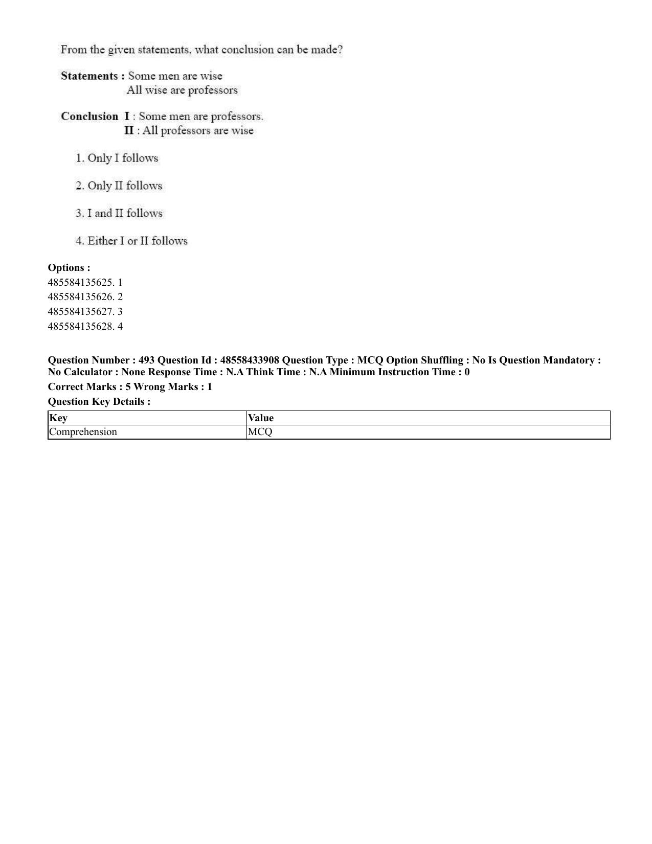 CUET 2023 English Tamil Shift 1 Question Papers - 18 June 2023 - Page 437