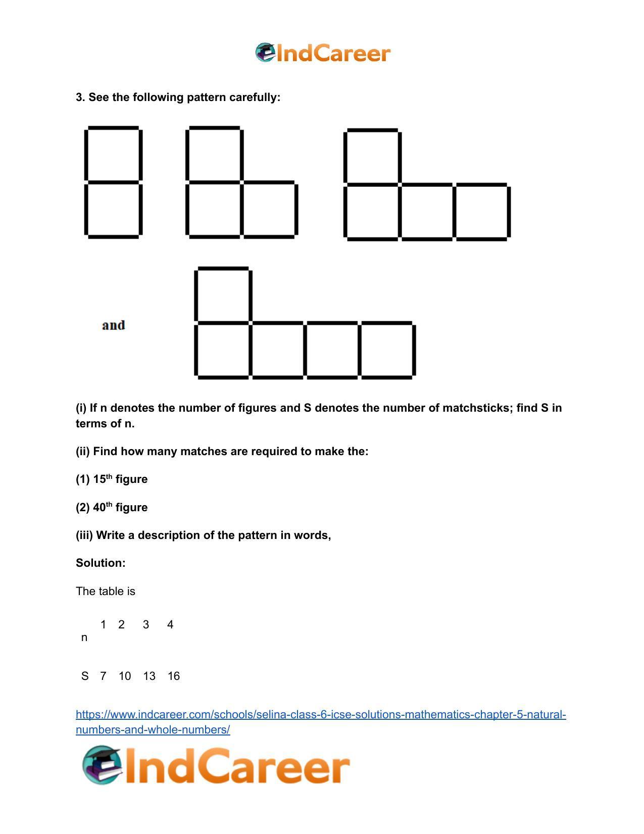 Selina Class 6 ICSE Solutions Mathematics : Chapter 5- Natural Numbers And Whole Numbers - Page 58