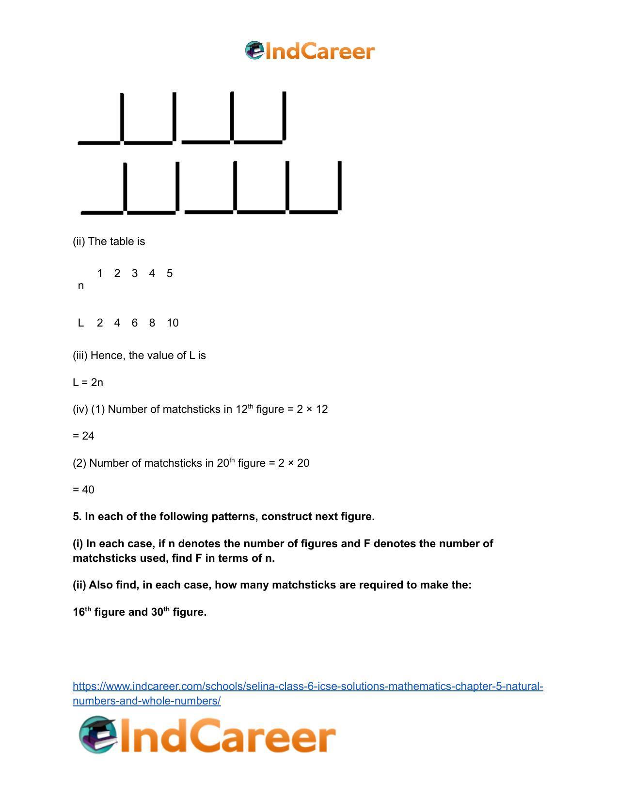 Selina Class 6 ICSE Solutions Mathematics : Chapter 5- Natural Numbers And Whole Numbers - Page 60