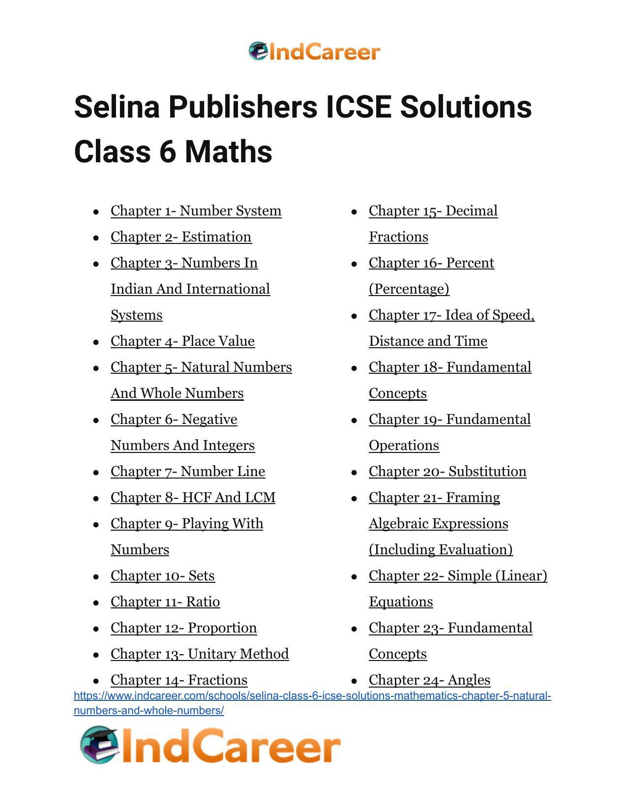 Selina Class 6 ICSE Solutions Mathematics : Chapter 5- Natural Numbers And Whole Numbers - Page 68