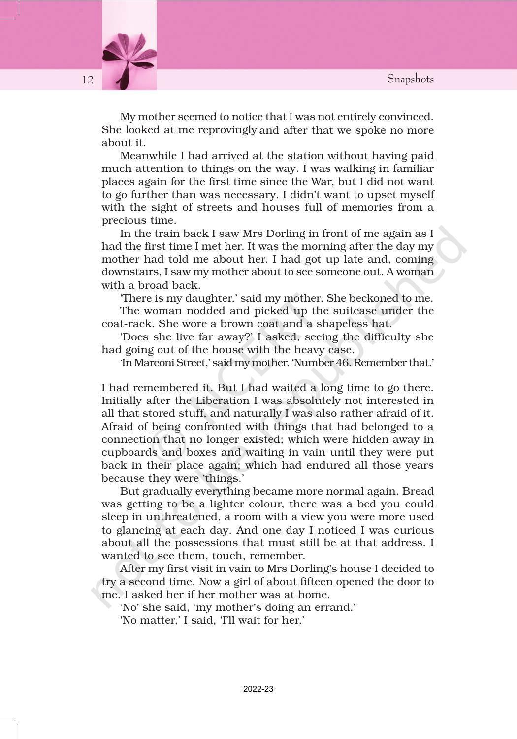 NCERT Book for Class 11 English Snapshots Chapter 2 The Address - Page 3