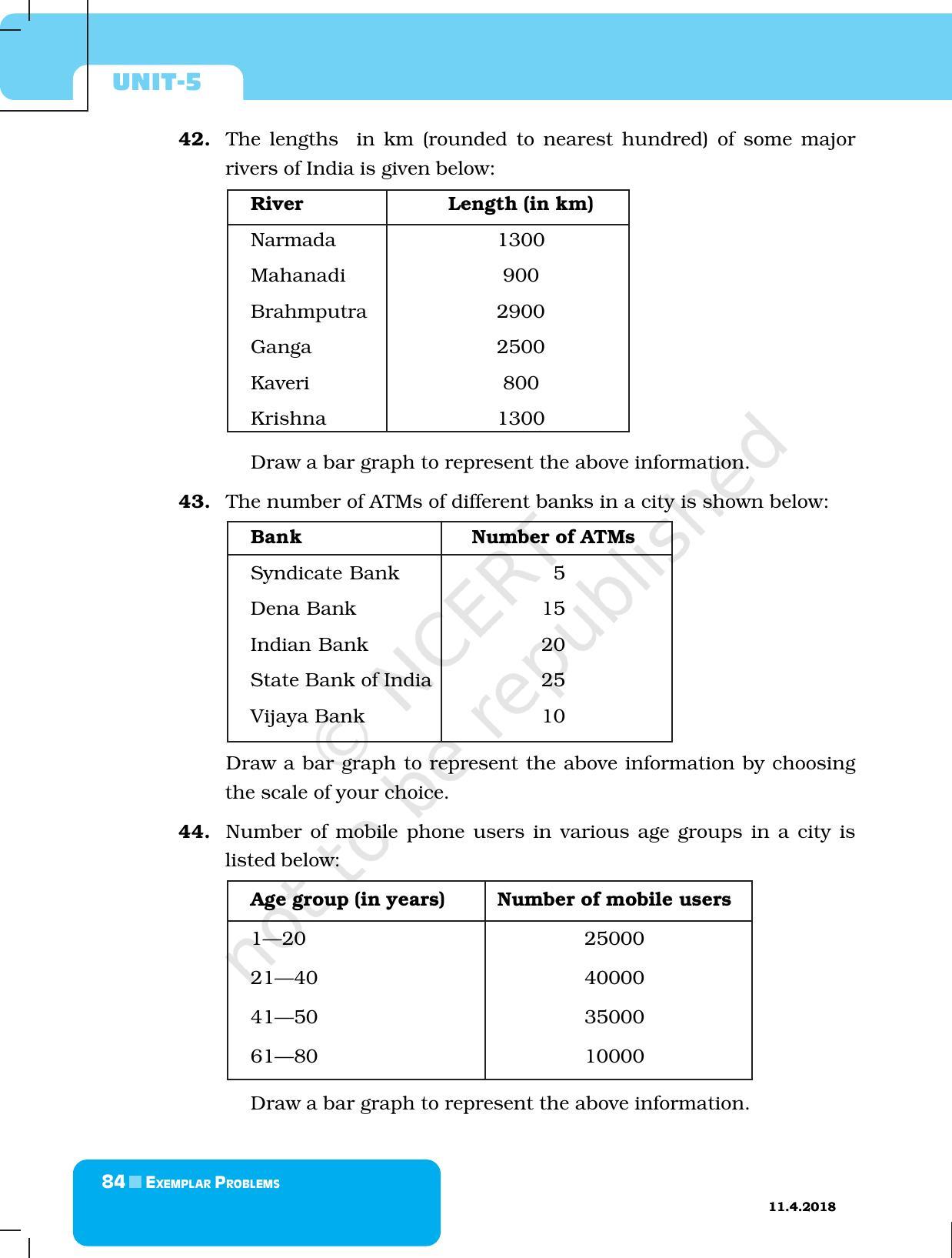 NCERT Exemplar Book for Class 6 Maths: Chapter 5-Data Handling - Page 16