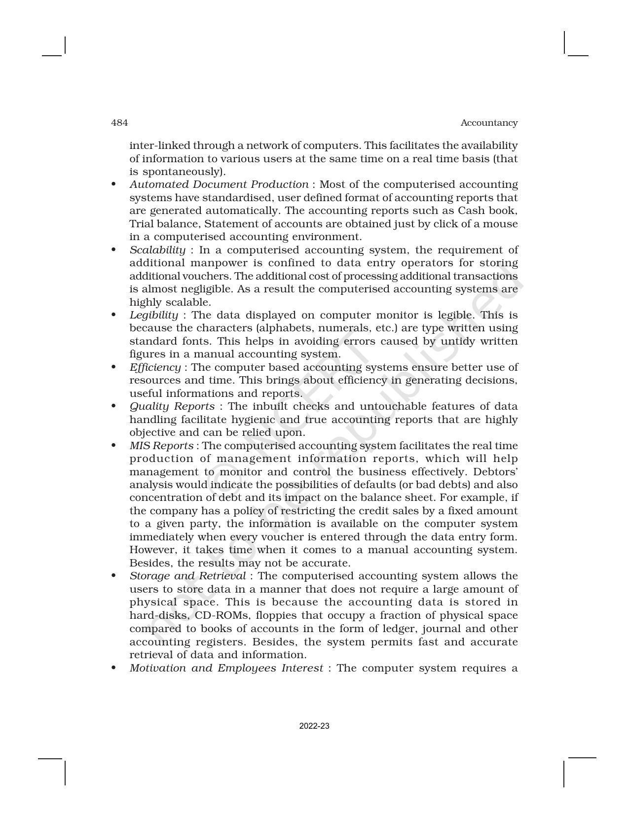 NCERT Book for Class 11 Accountancy (Part-II) Chapter 13 Computerized Accounting System - Page 5