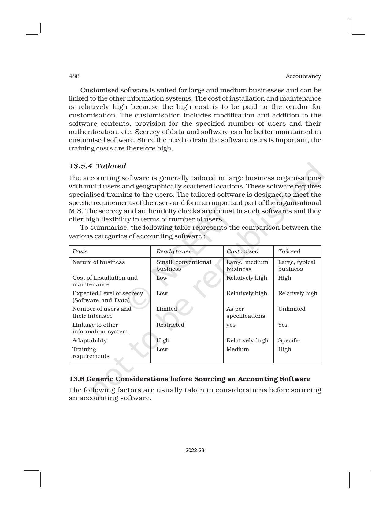 NCERT Book for Class 11 Accountancy (Part-II) Chapter 13 Computerized Accounting System - Page 9