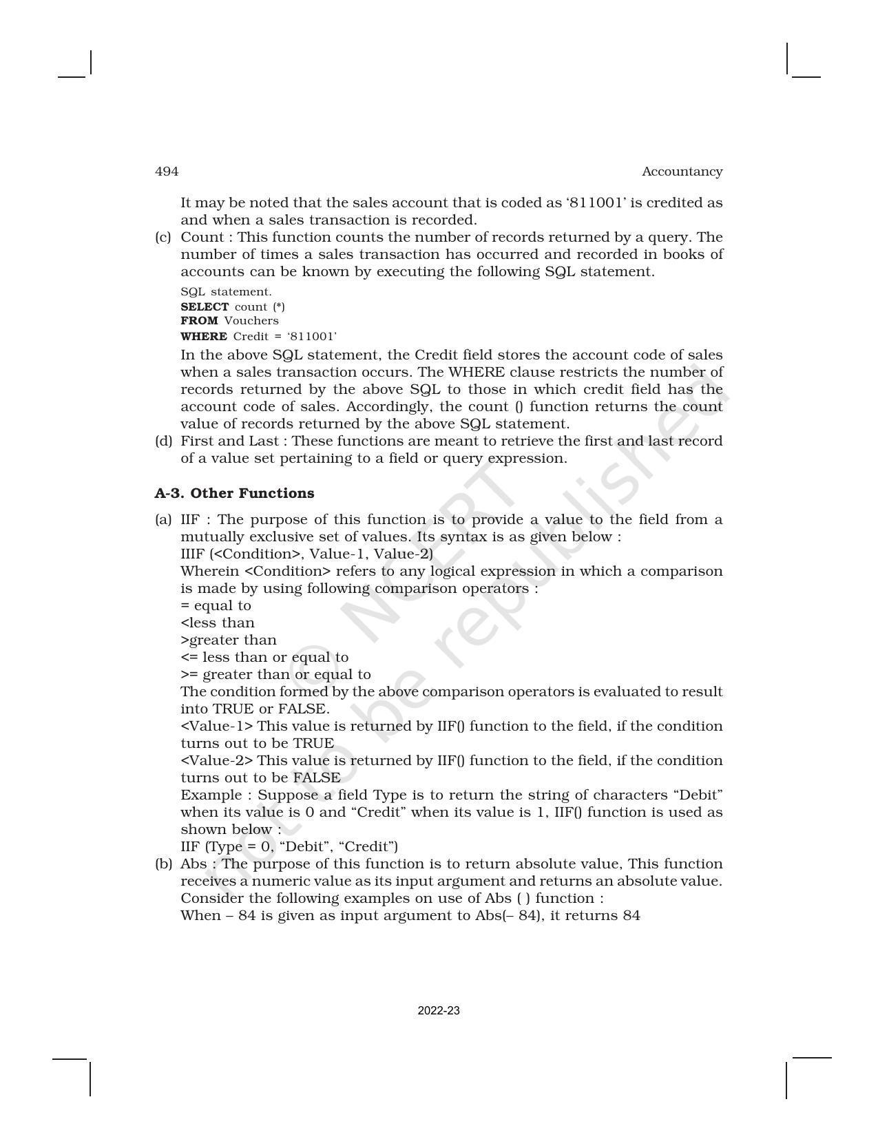 NCERT Book for Class 11 Accountancy (Part-II) Chapter 13 Computerized Accounting System - Page 15