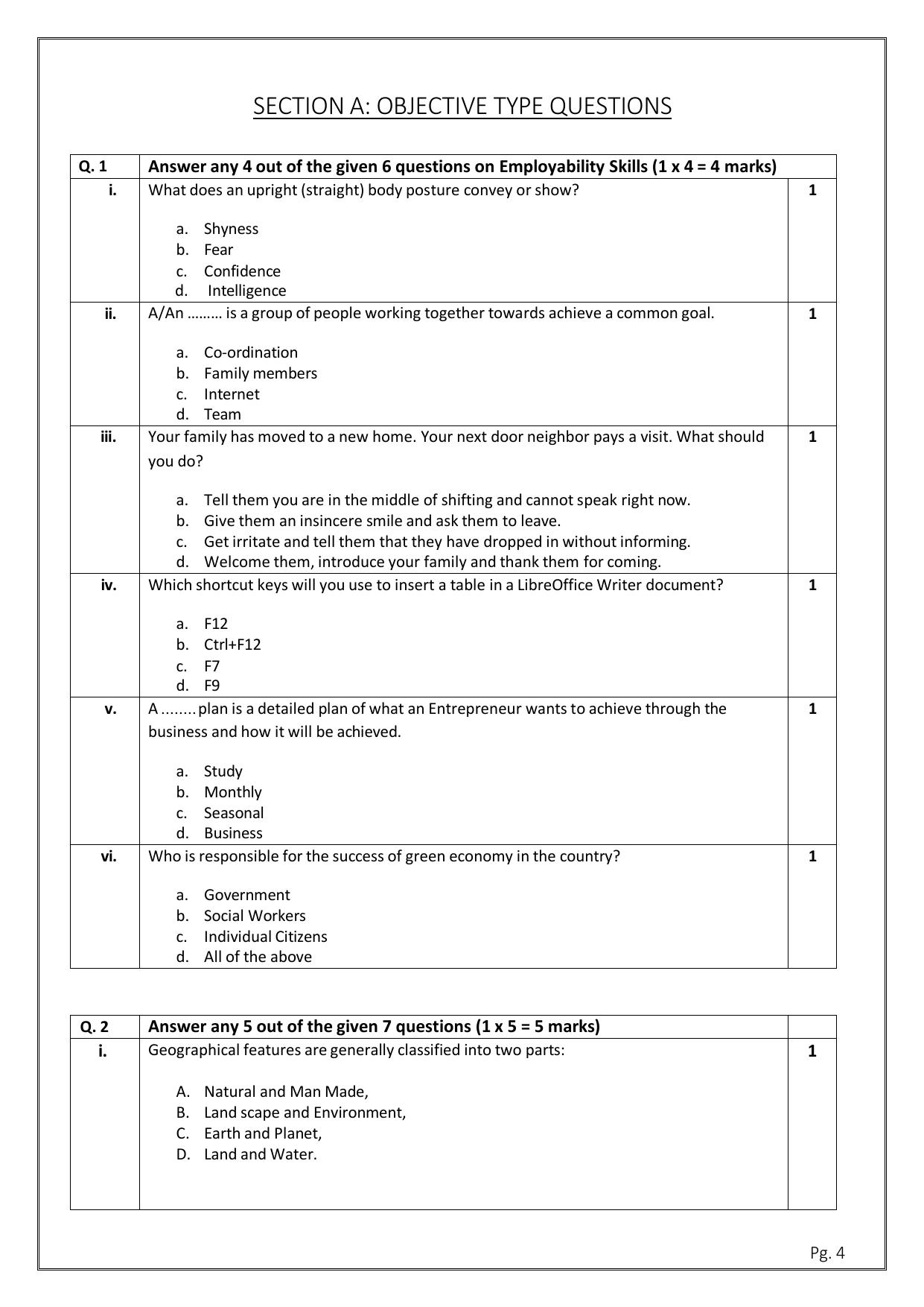 CBSE Class 11: Geospatial Technology 2025 Sample Paper - Page 4
