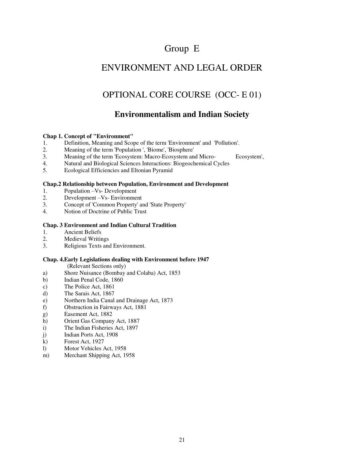 RTMNU Post Graduate Teaching Department of Law of MASTER OF LAWS (CBCS) (LL.M. PROGRAM) Syllabus. - Page 21