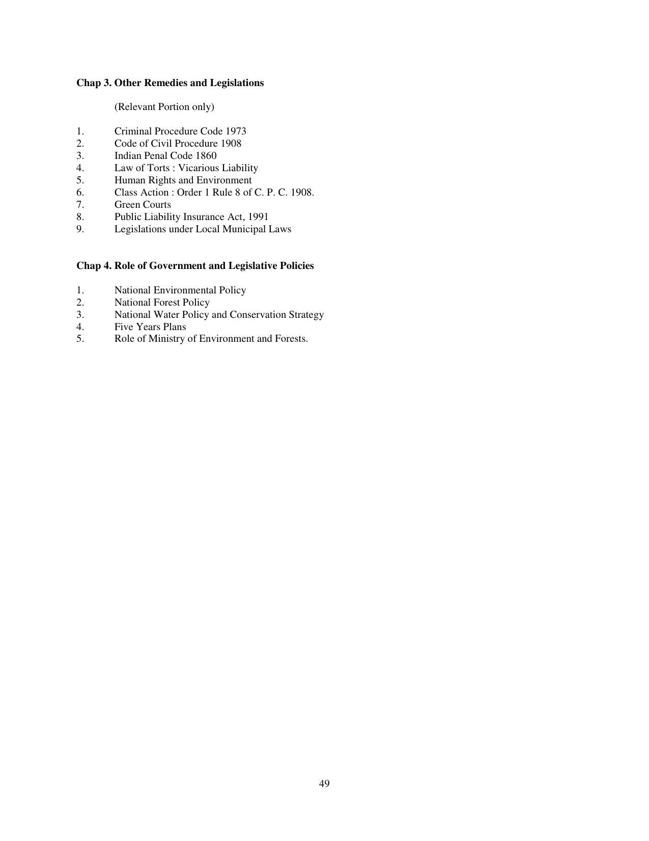 RTMNU Post Graduate Teaching Department of Law of MASTER OF LAWS (CBCS) (LL.M. PROGRAM) Syllabus. - Page 49