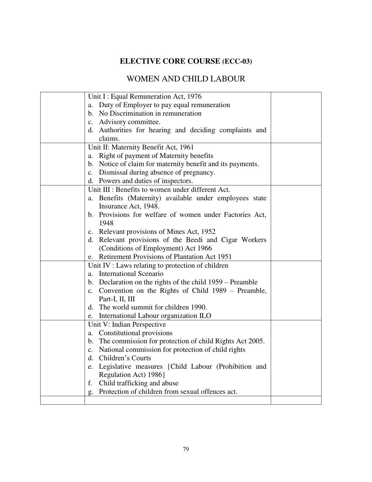 RTMNU Post Graduate Teaching Department of Law of MASTER OF LAWS (CBCS) (LL.M. PROGRAM) Syllabus. - Page 79