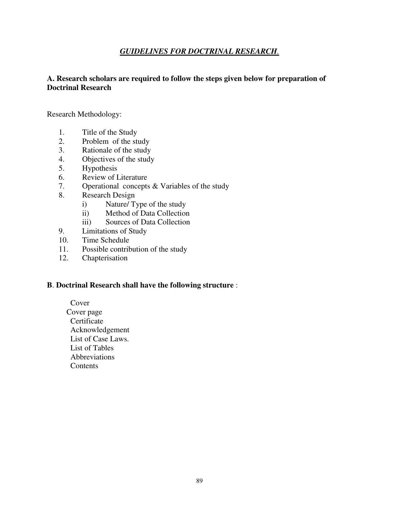 RTMNU Post Graduate Teaching Department of Law of MASTER OF LAWS (CBCS) (LL.M. PROGRAM) Syllabus. - Page 89