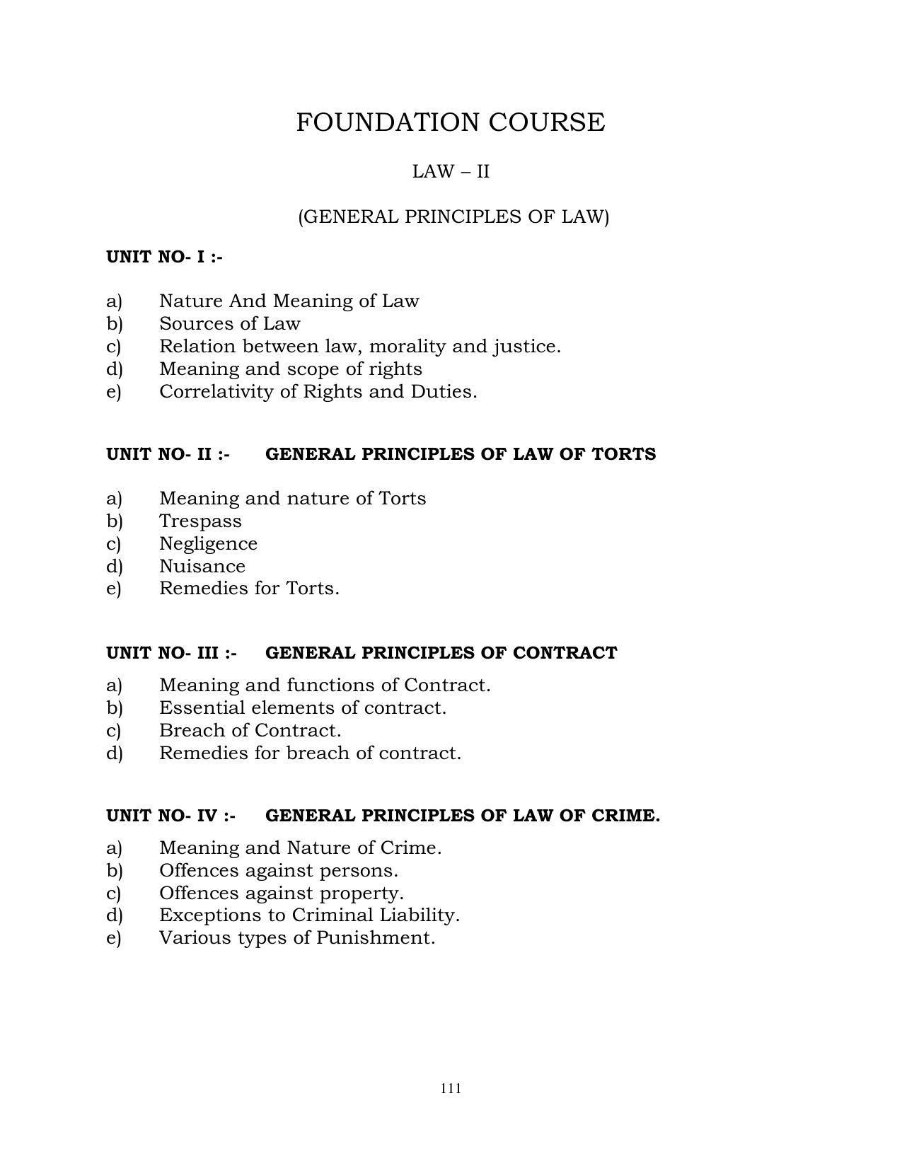 RTMNU Post Graduate Teaching Department of Law of MASTER OF LAWS (CBCS) (LL.M. PROGRAM) Syllabus. - Page 111
