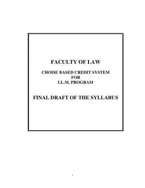 RTMNU Post Graduate Teaching Department of Law of MASTER OF LAWS (CBCS) (LL.M. PROGRAM) Syllabus.