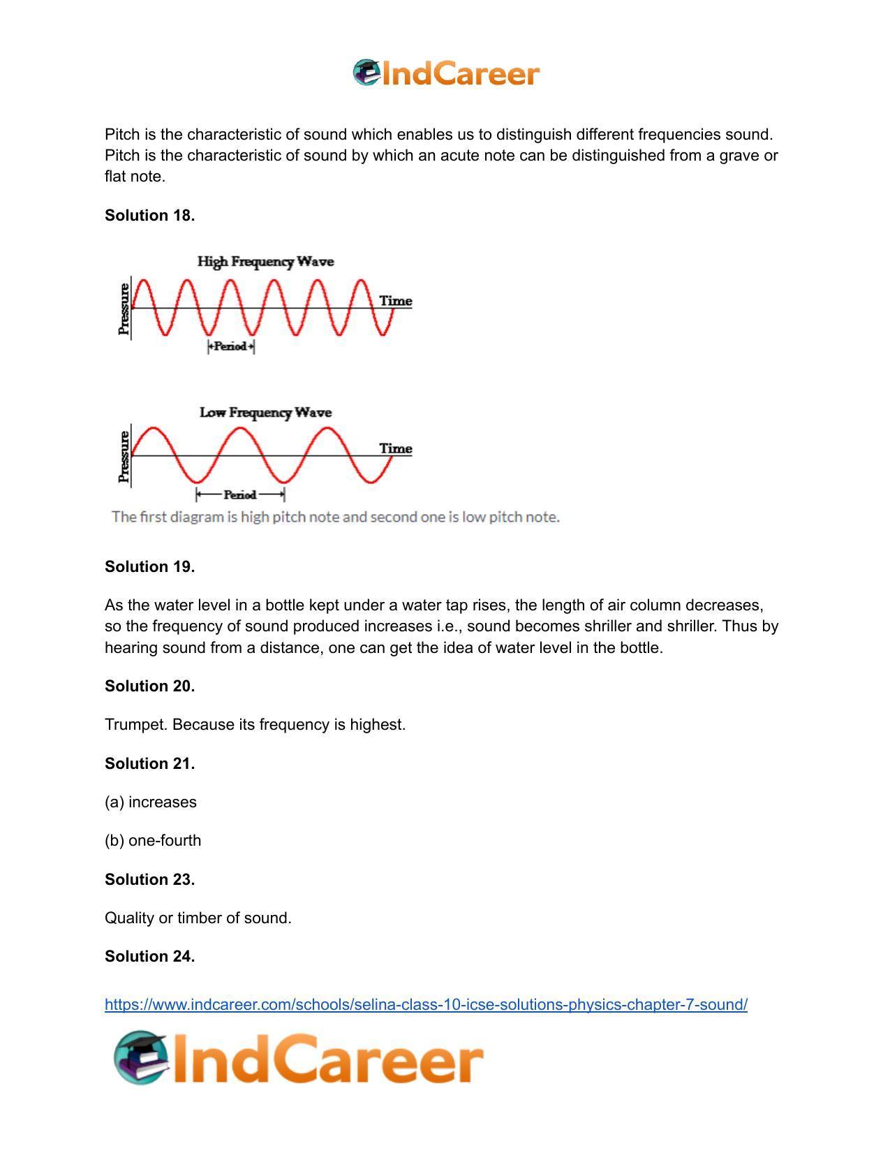 Selina Class 10 ICSE Solutions Physics : Chapter 7- Sound - Page 17