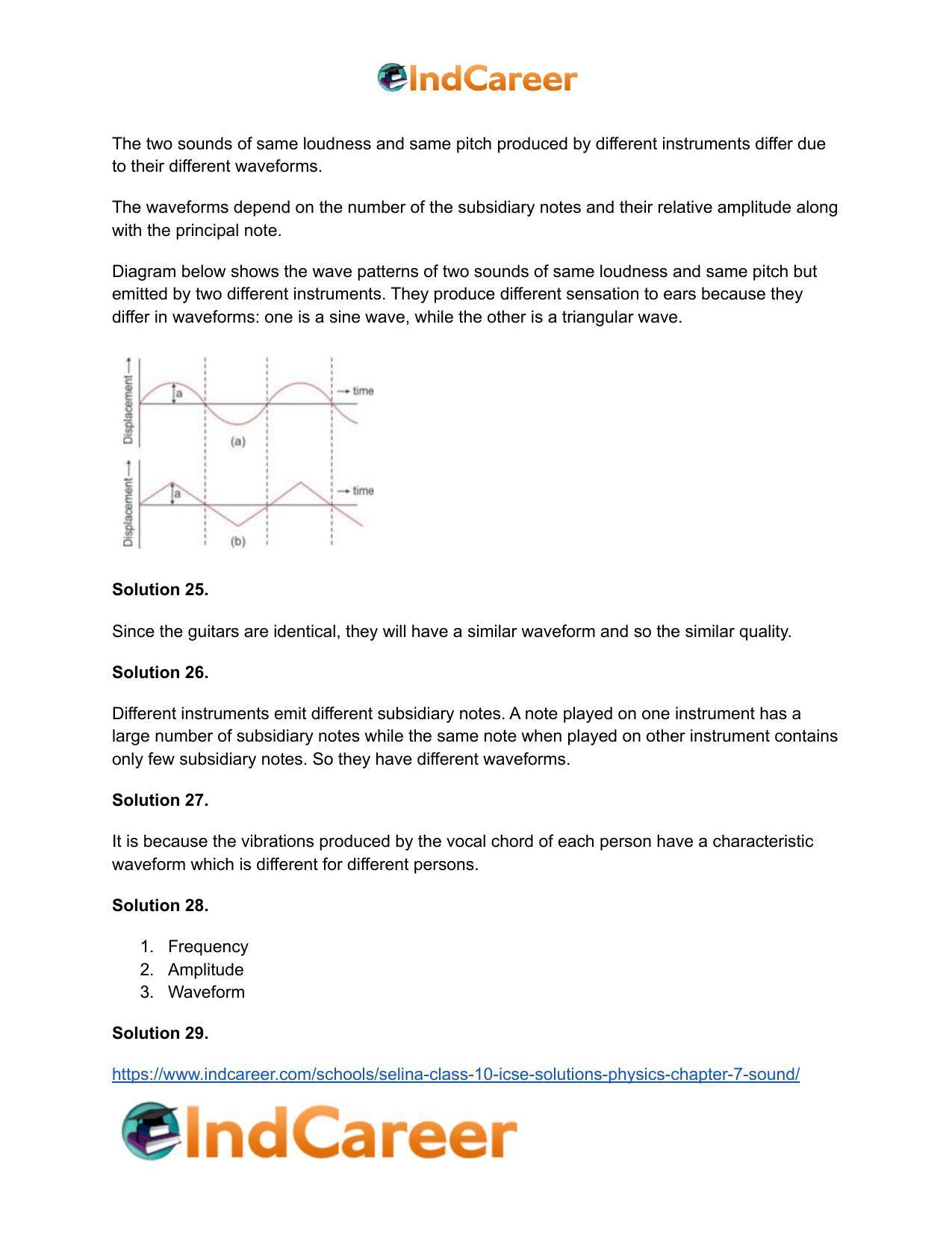 Selina Class 10 ICSE Solutions Physics : Chapter 7- Sound - Page 18