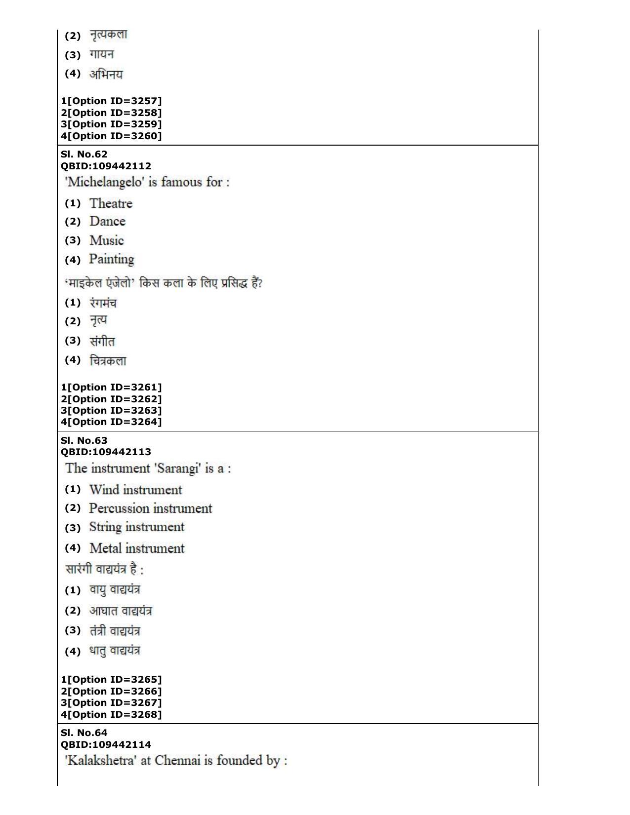 CUET (PG) 2022: PGQP-13 B. Theatre (2-09-2022) Question Paper - Page 32