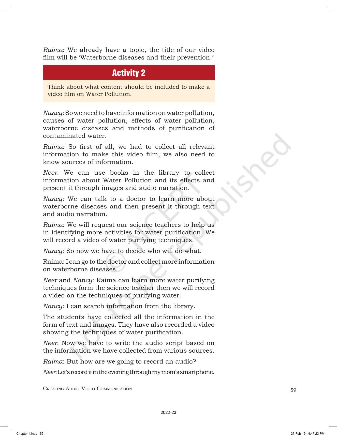 NCERT Book for Class 9 Information and Communication Technology Chapter 4 Creating Audio-Video Communication - Page 3