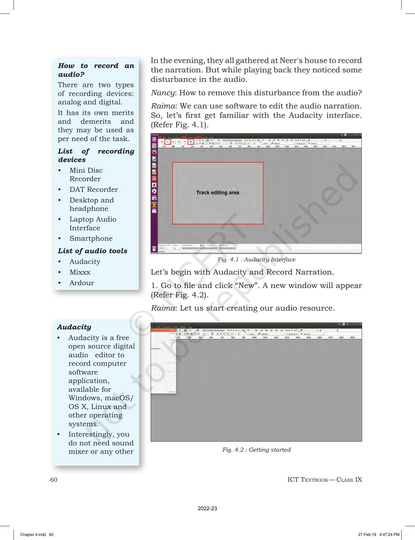 NCERT Book for Class 9 Information and Communication Technology Chapter 4 Creating Audio-Video Communication - Page 4