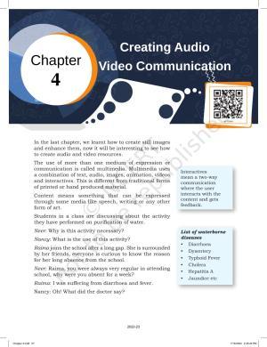 NCERT Book for Class 9 Information and Communication Technology Chapter 4 Creating Audio-Video Communication