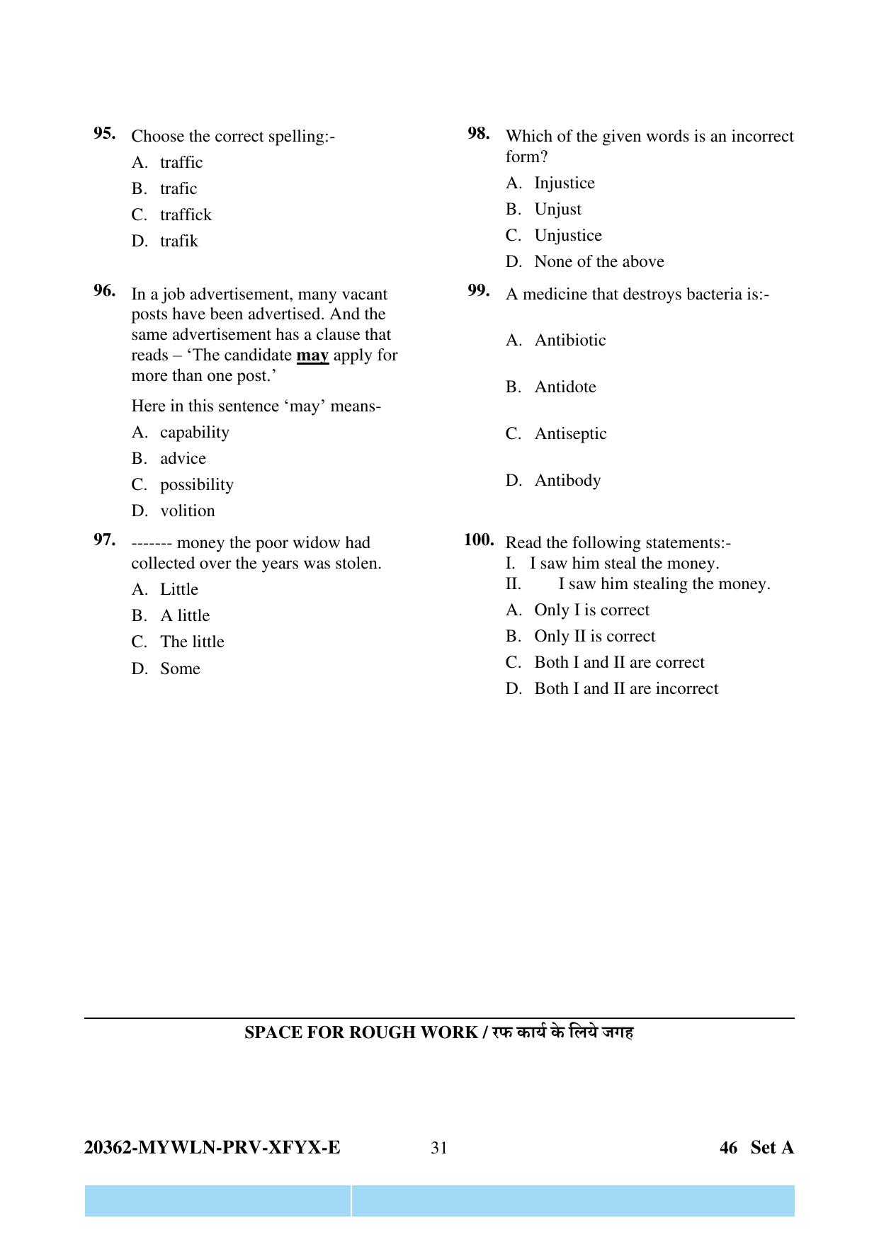 CG Pre D.El.Ed 2023 Question Paper - Page 31