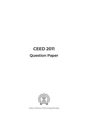 CEED 2011 Question Paper